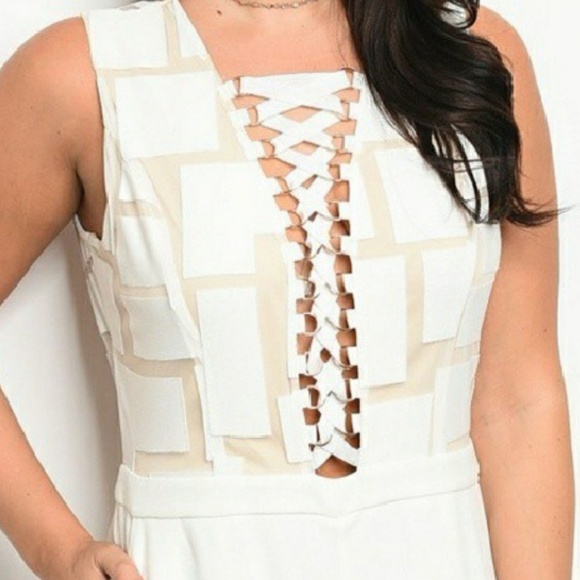 💋 Arrival IVORY NUDE romper PLUS SIZE💋 - Picture 4 of 4